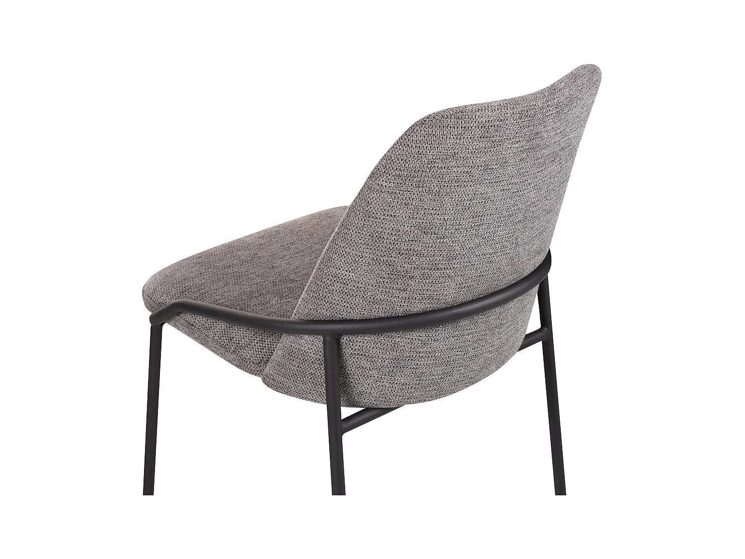 Eetkamerstoel set van 2 - stof & metaal - grijs - GERING