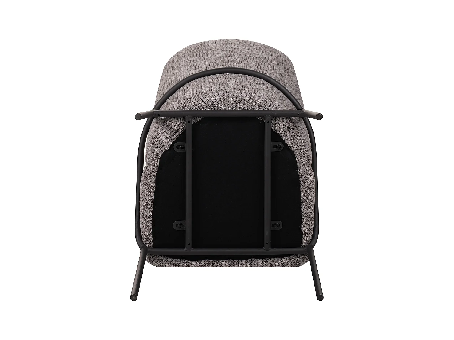 Eetkamerstoel set van 2 - stof & metaal - grijs - GERING