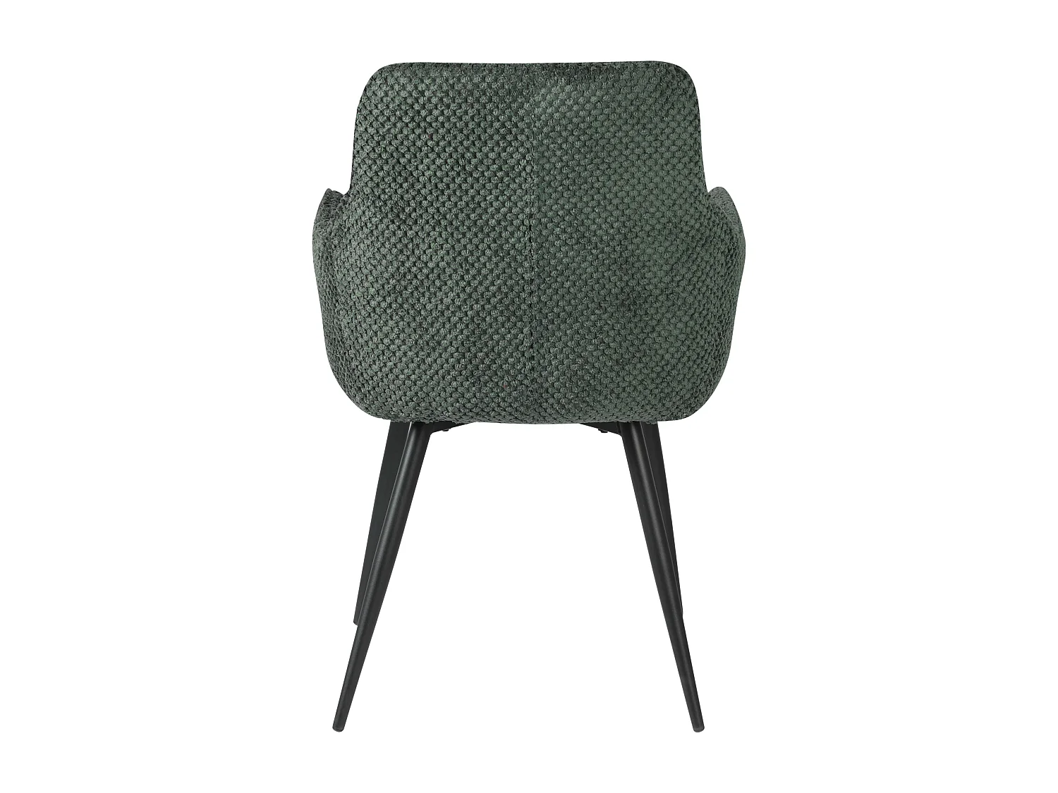 Eetkamerstoel set van 2 - stof en metaal - groen - ALOIS