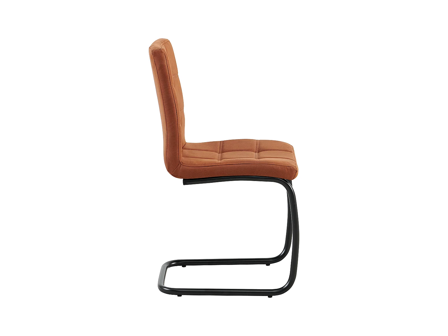 Krzesła do jadalni zestaw 2 szt. - tkanina i metal - brązowe - PARIANA