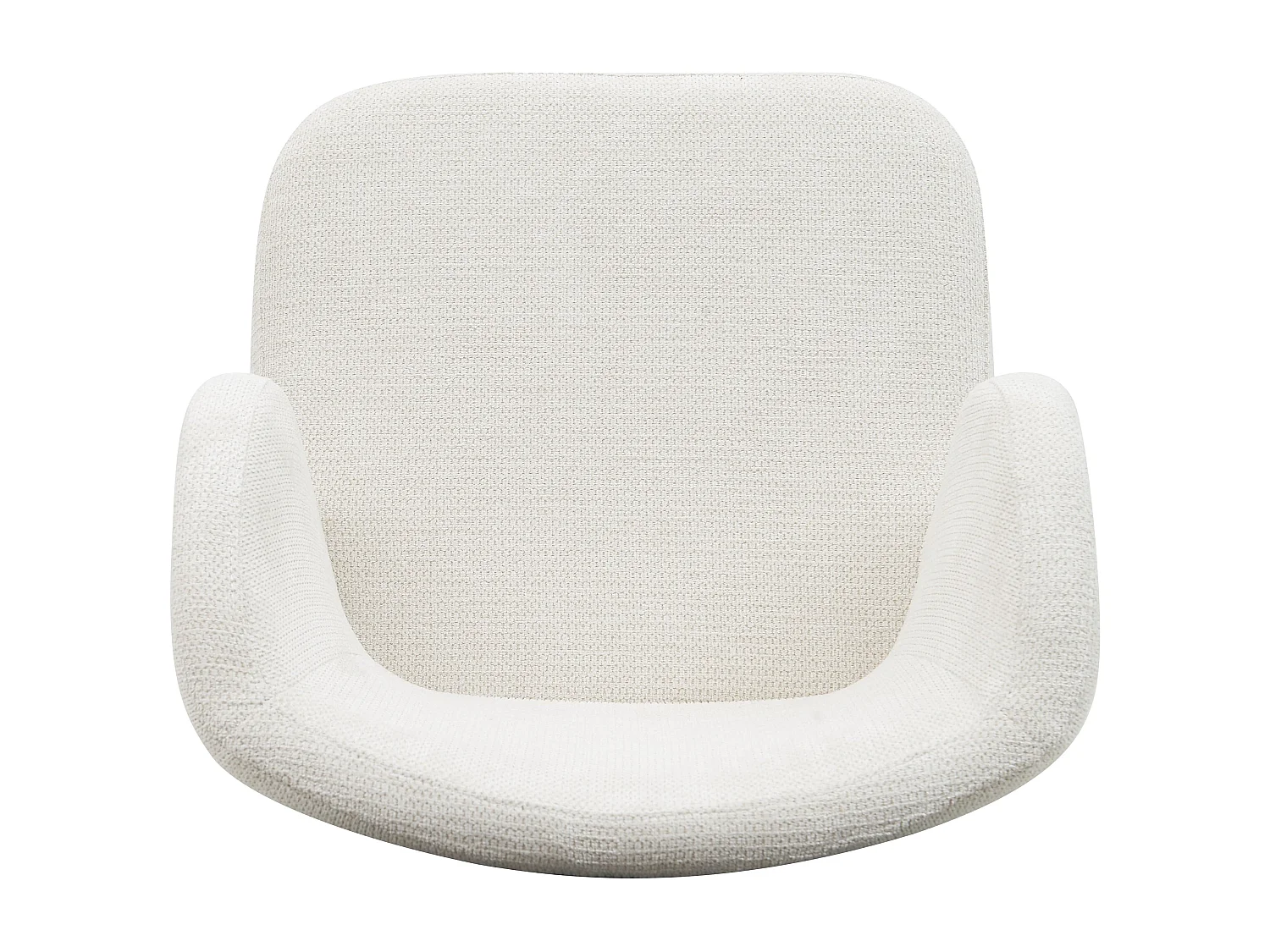 Conjunto de 2 cadeiras de jantar - Tecido e metal - Bege - TONG