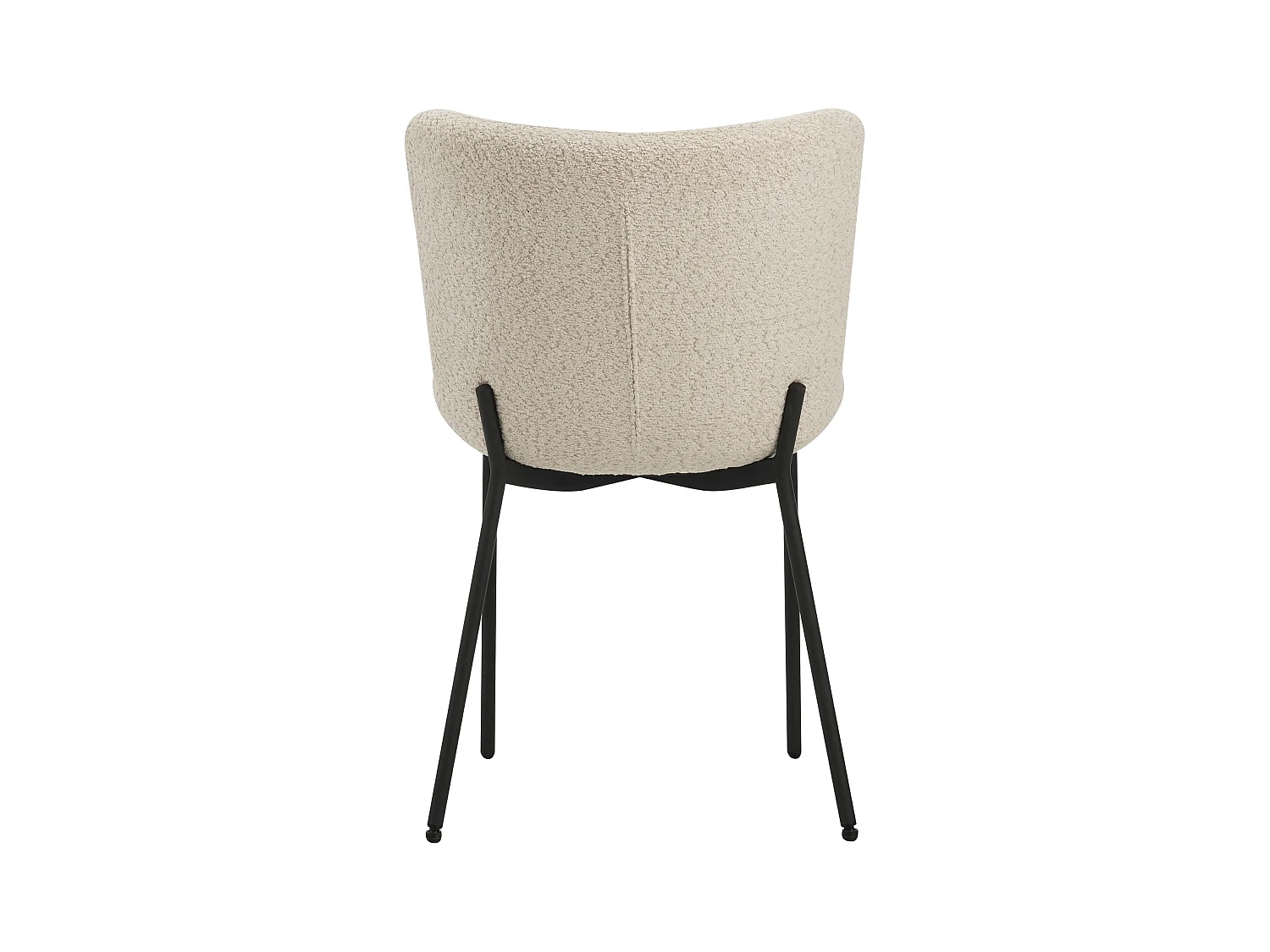 Eetkamerstoel set van 4 - stof & metaal - beige - VALET