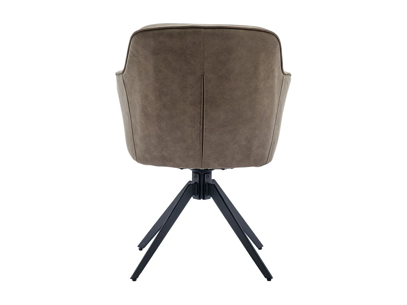 Eetkamerstoel set van 2 - stof & metaal - bruin - SAGO