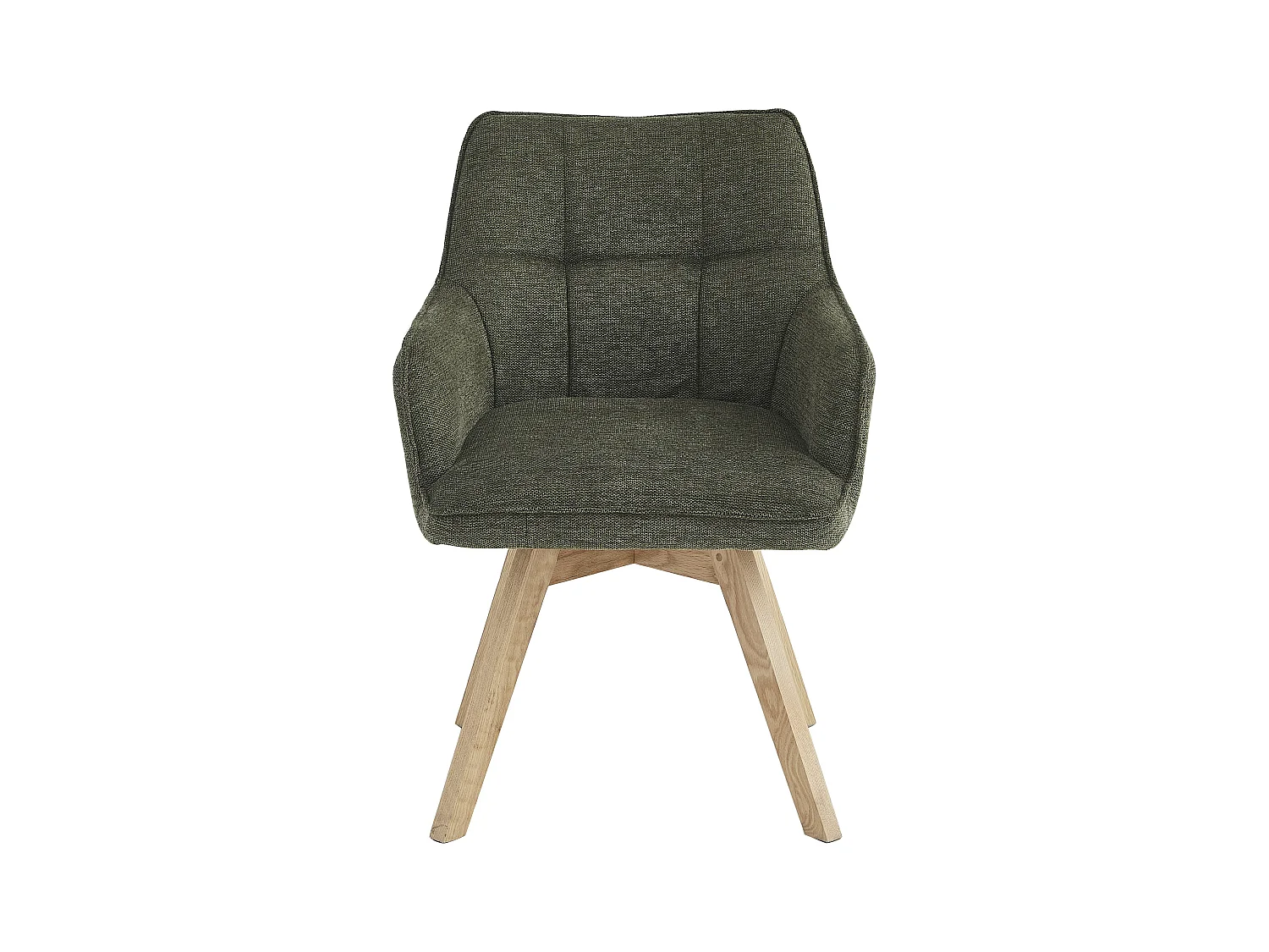 Eetkamerstoel set van 2 - stof & metaal - groen - VINAL