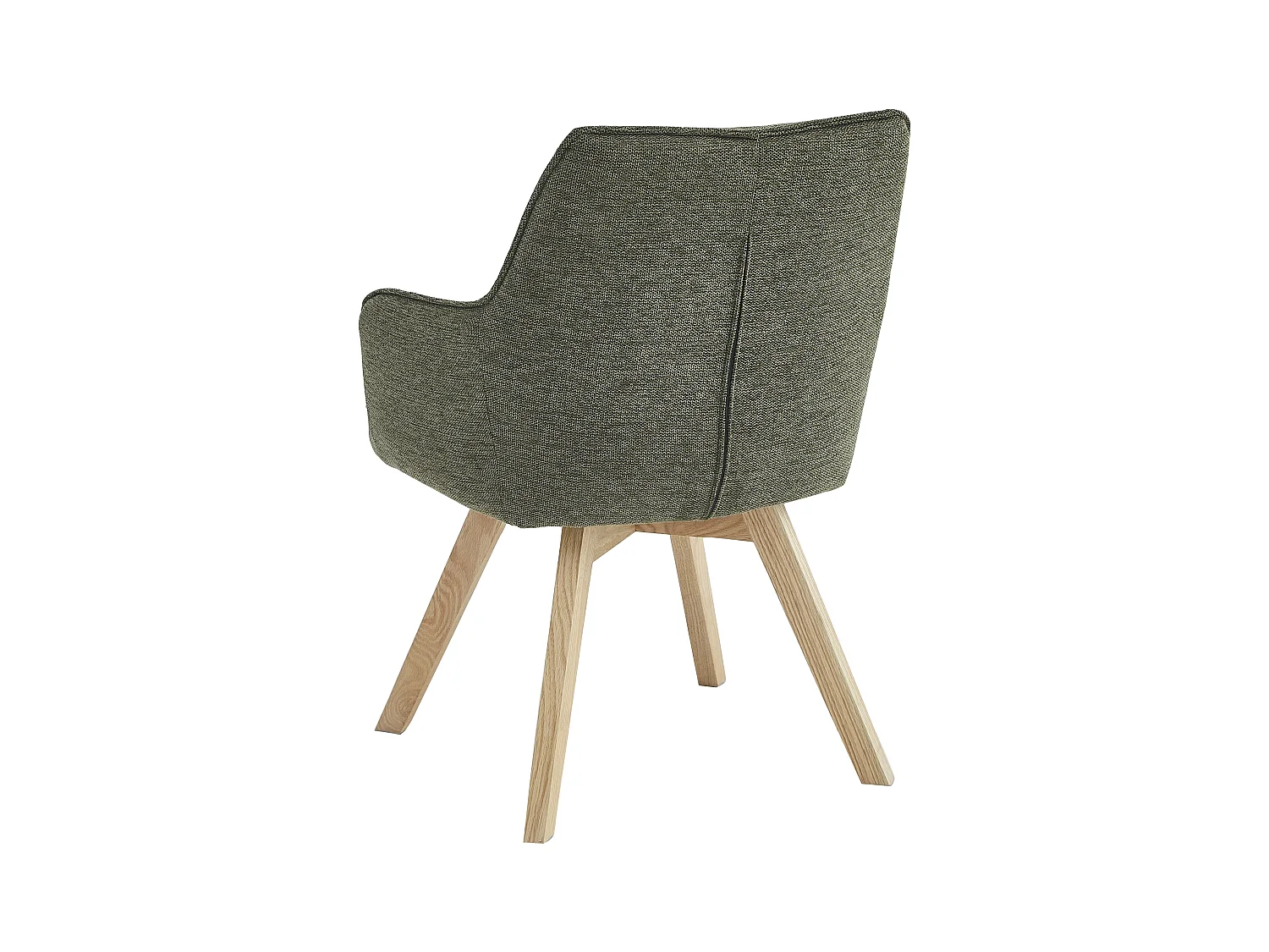 Eetkamerstoel set van 2 - stof & metaal - groen - VINAL