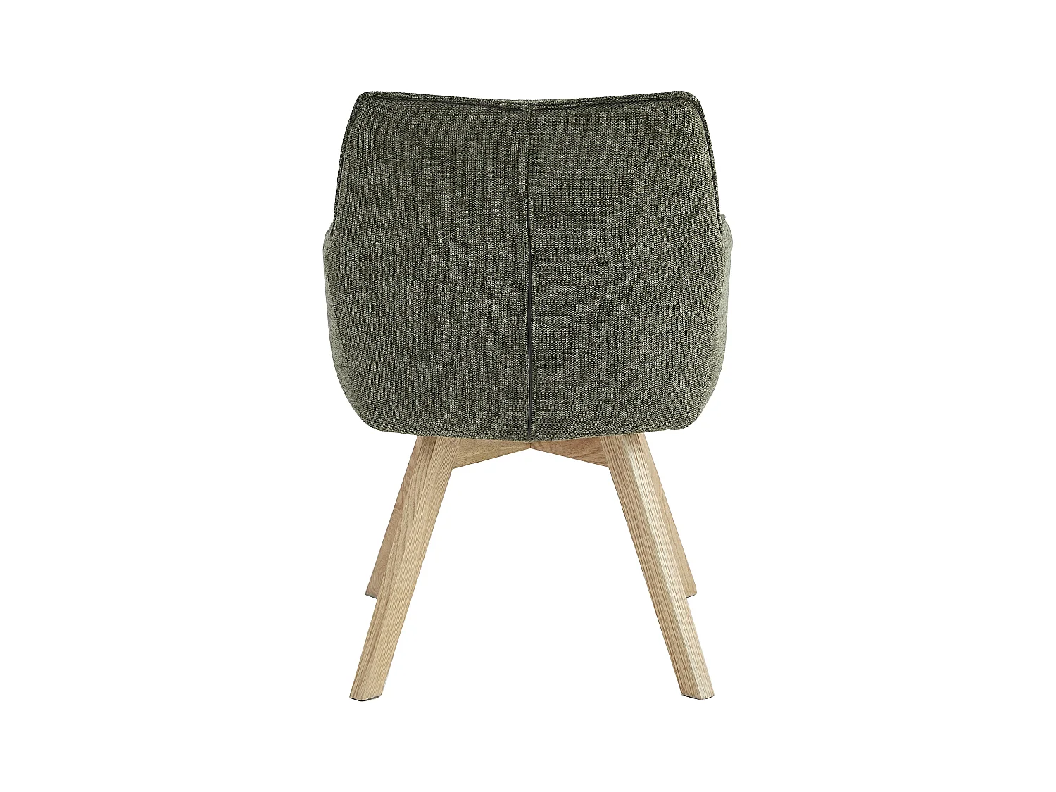 Krzesła do jadalni zestaw 2 szt. - materiał i metal - zielony - VINAL