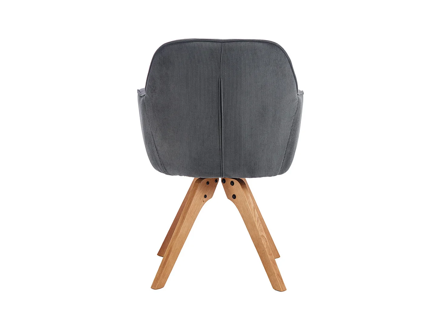 Eetkamerstoel set van 2 - stof en metaal - zwart & groen - MENDEL