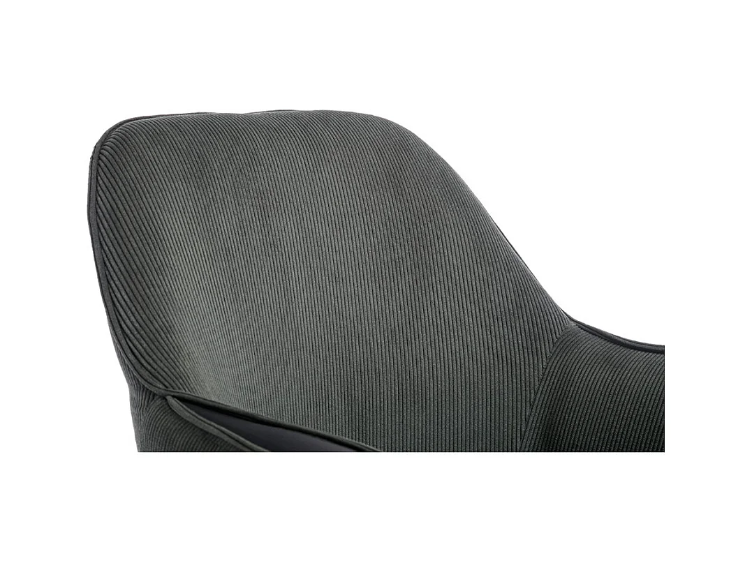 Eetkamerstoel set van 2 - stof en metaal - zwart & groen - MENDEL