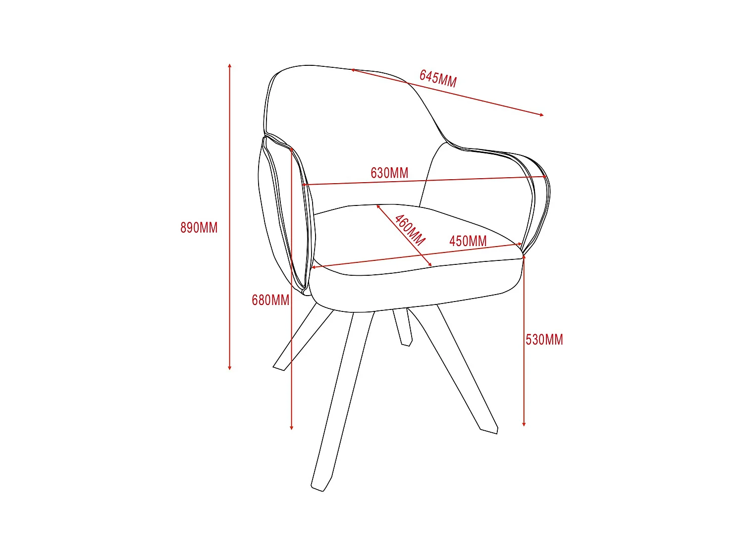 Eetkamerstoel set van 2 - stof en metaal - zwart & groen - MENDEL