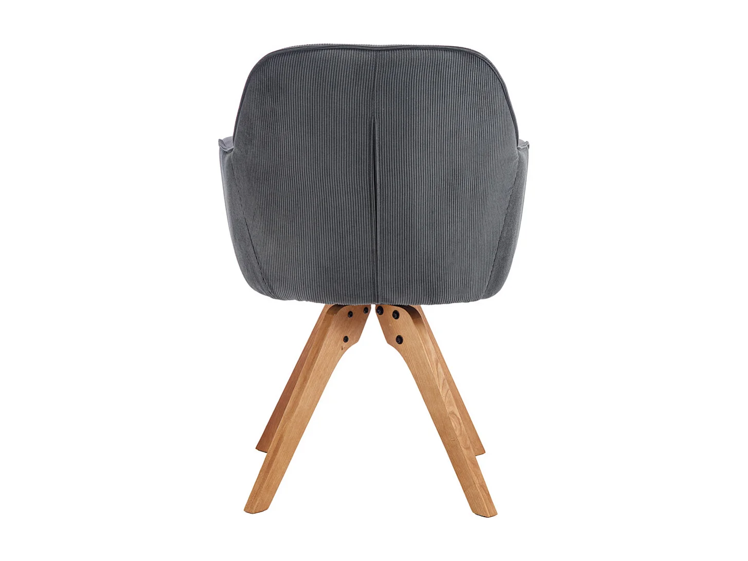 Lot de 2 chaises de salle à manger - tissu et métal - noir et vert - MENDEL