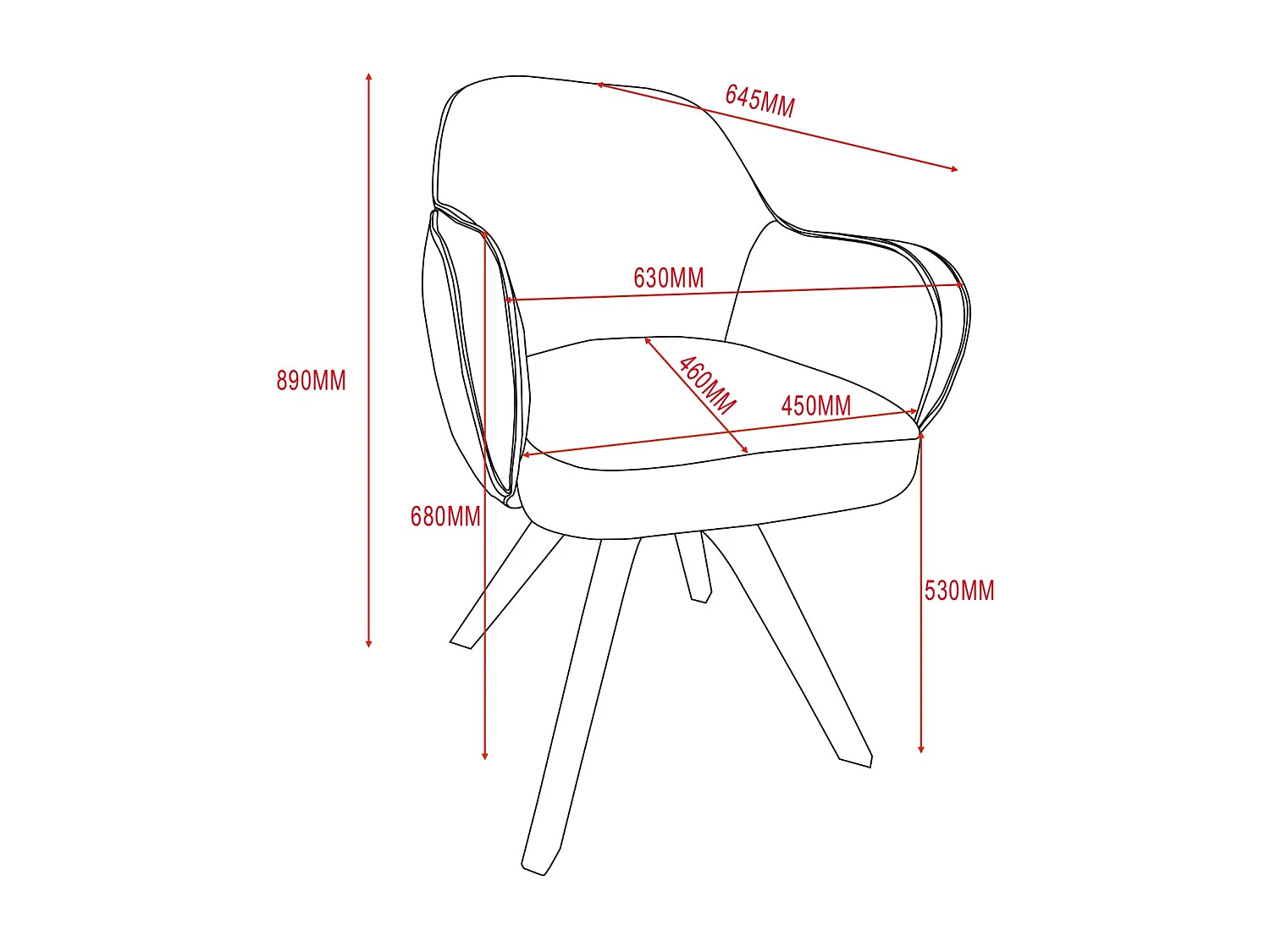 Lot de 2 chaises de salle à manger - tissu et métal - noir et vert - MENDEL
