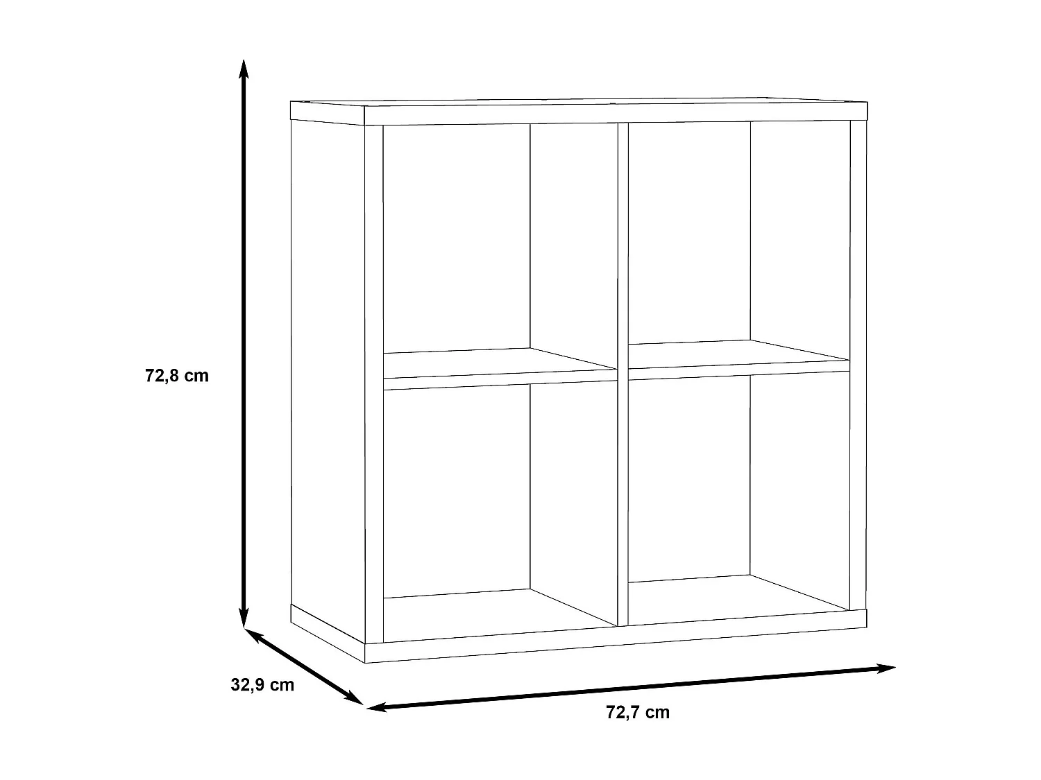 Półka - płyta wiórowa - terakota - MAURO 221