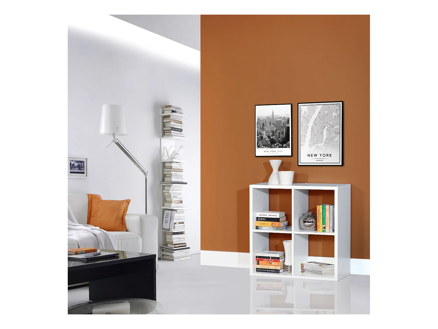 Regal - Spanplatte - weiß - MAURO 221