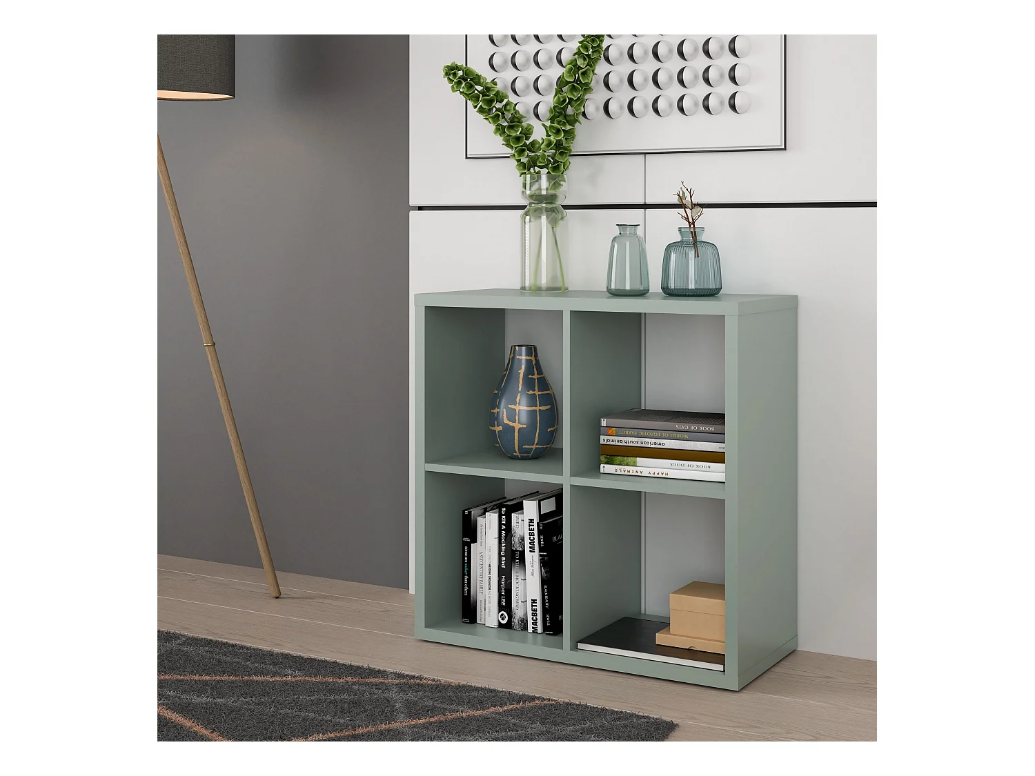 Regal - Spanplatte - grün - MAURO 221