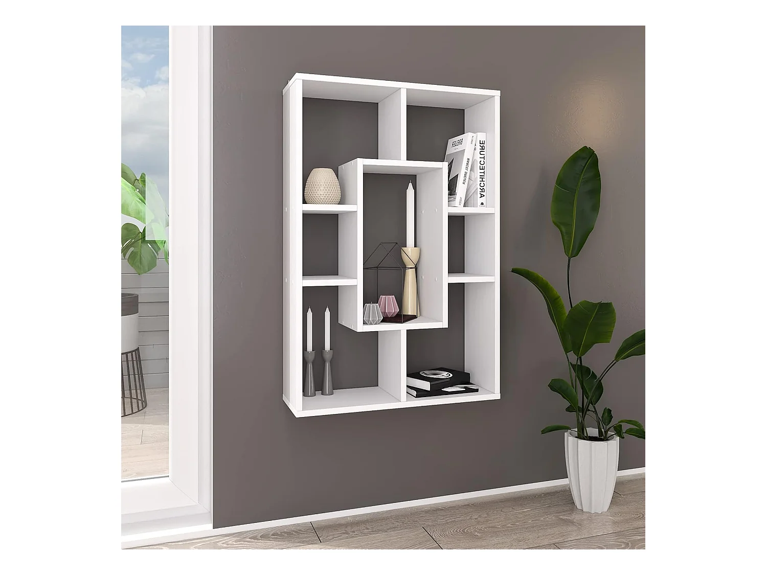 Regal - Spanplatte - weiß - PERSEUS