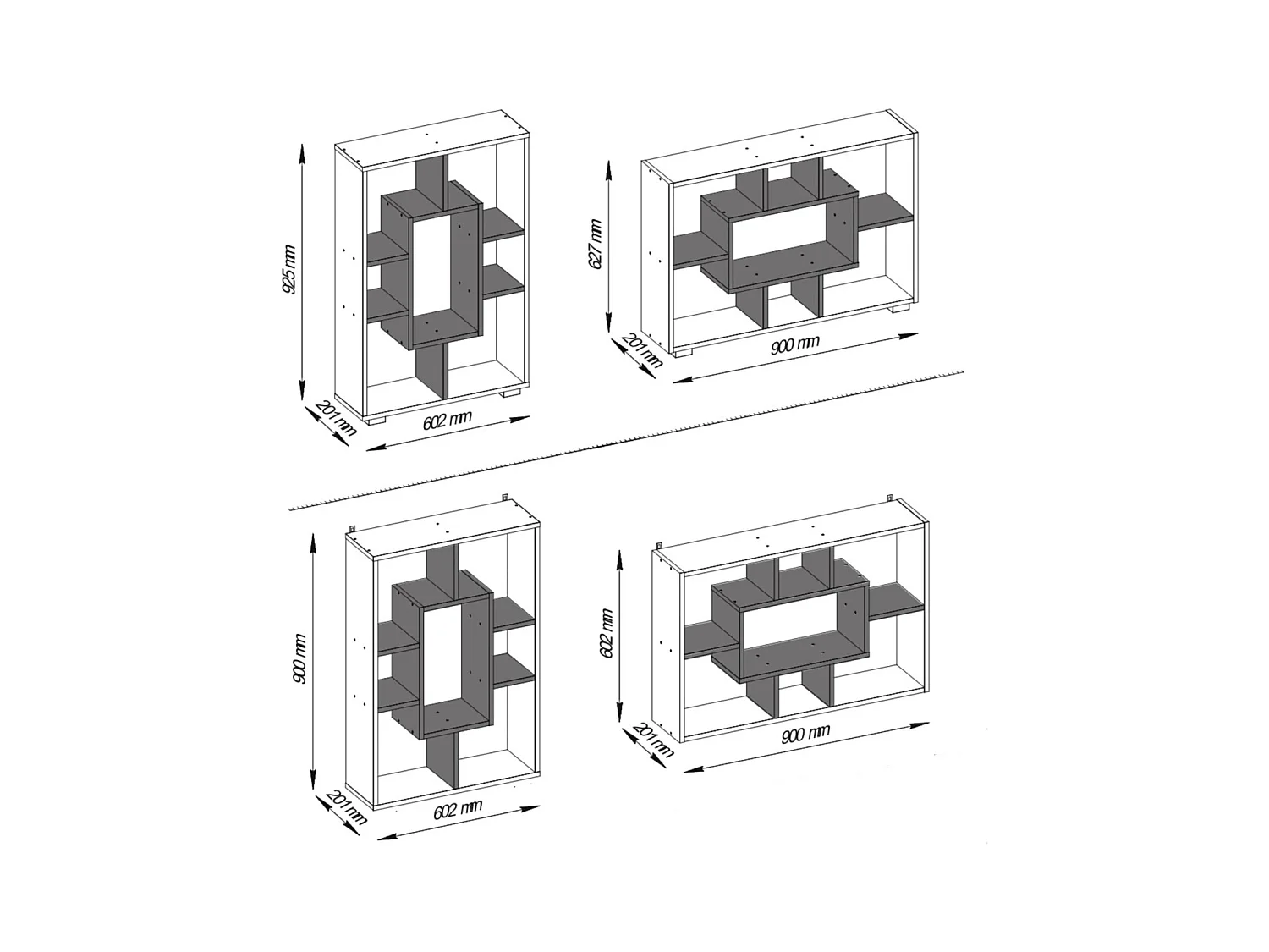 Regal - Spanplatte - weiß - PERSEUS