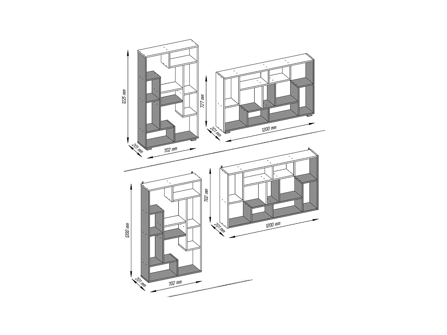 Estante - aglomerado - branco - PERESA