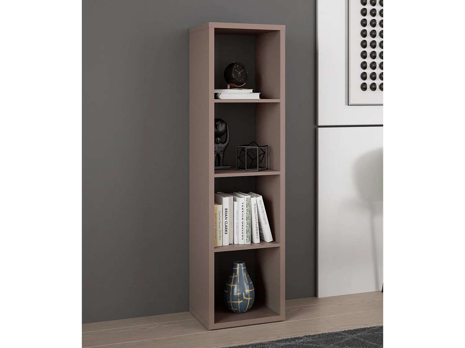 Półka - płyta wiórowa - terakota - MAURO 411