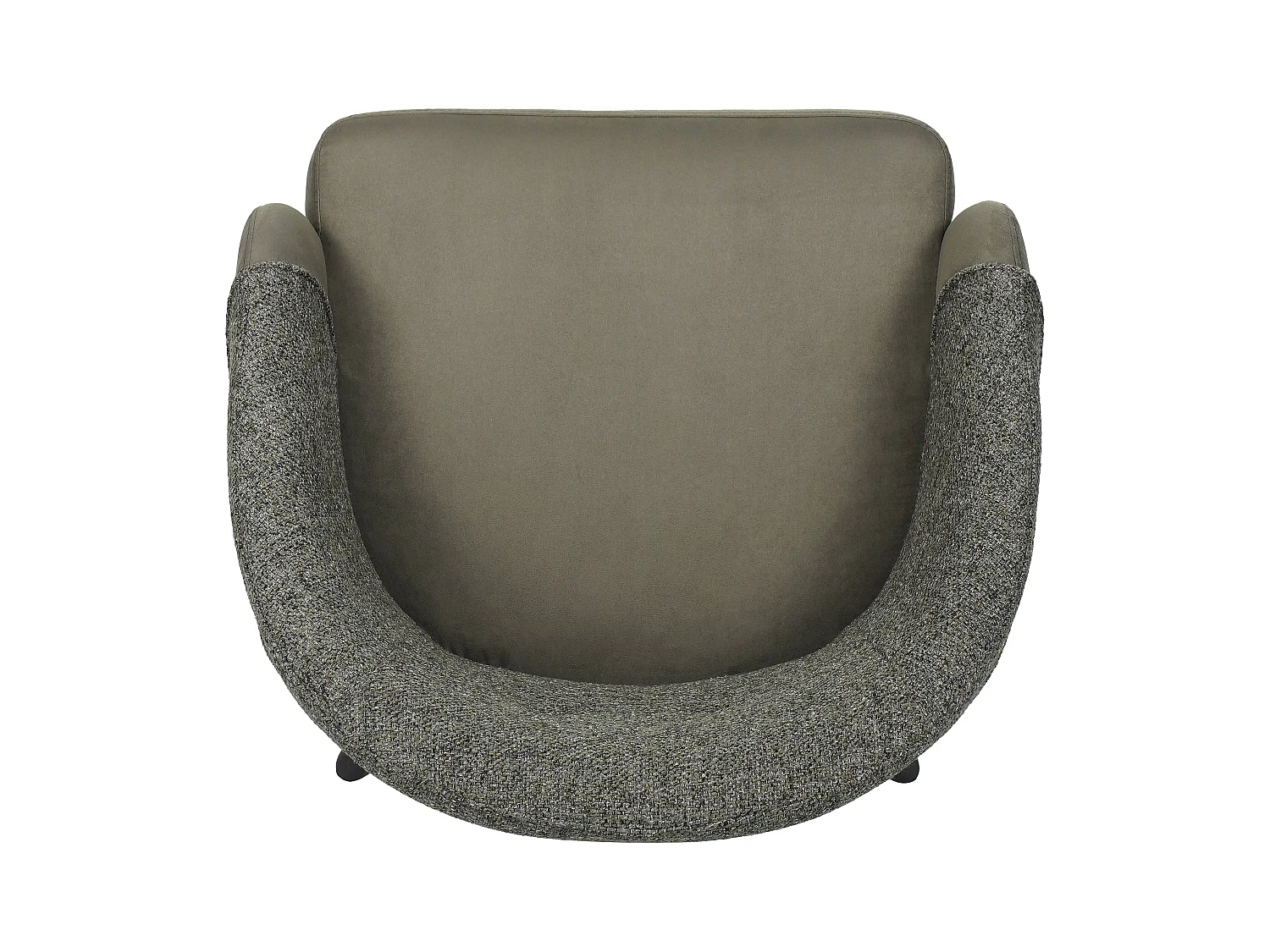 Eetkamerstoel set van 2 - stof en metaal - groen - LAZAR