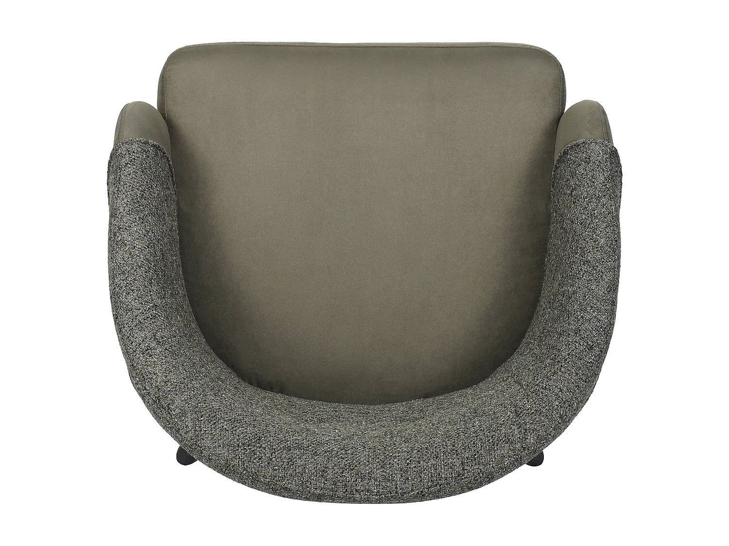 Lot de 2 chaises de salle à manger - tissu et métal - vert - LAZAR