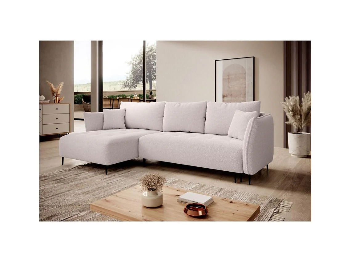 ECKSCHLAFSOFA Bari links rosa
