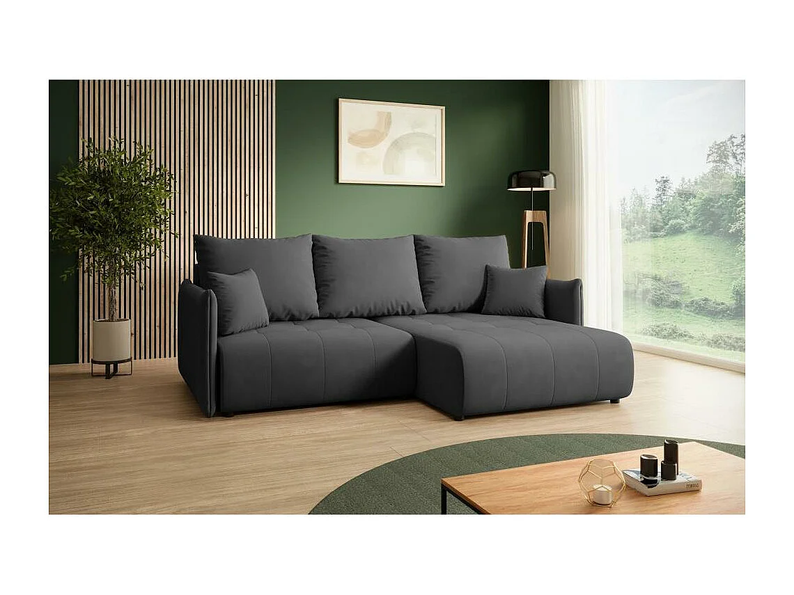 ECKSCHLAFSOFA Henry Mini dunkelgrau