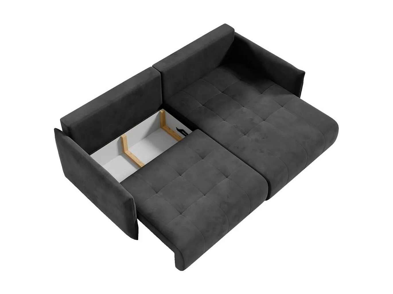 ECKSCHLAFSOFA Henry Mini dunkelgrau