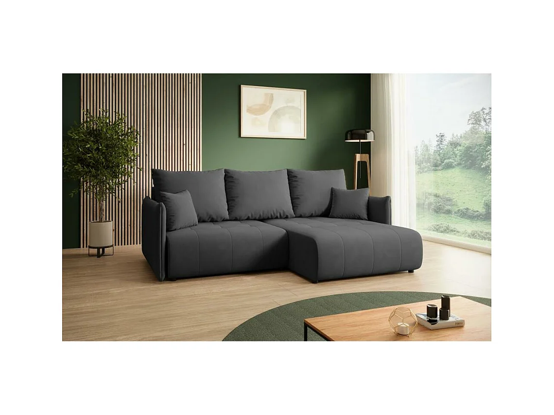ECKSCHLAFSOFA Henry Mini dunkelgrau