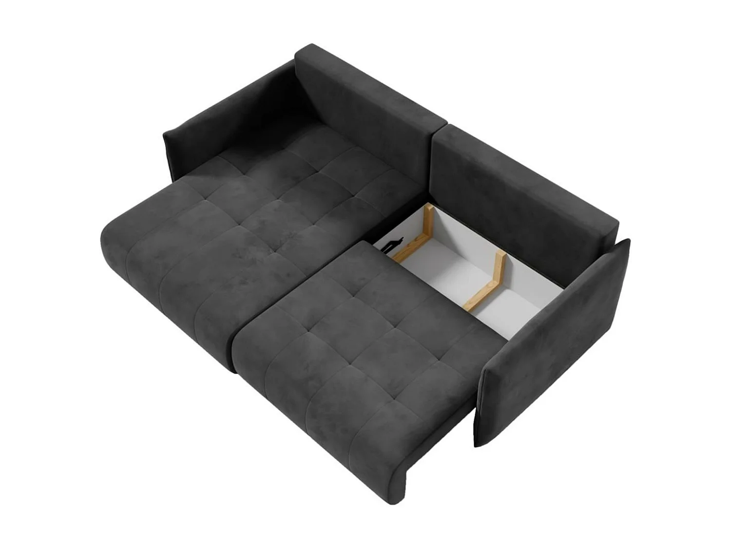 ECKSCHLAFSOFA Henry Mini dunkelgrau links