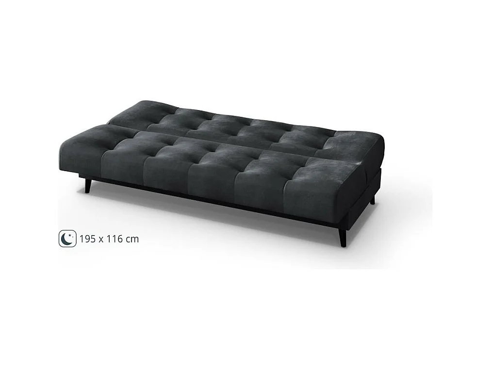 3-SITZER Schlafsofa Nancy dunkelgrau