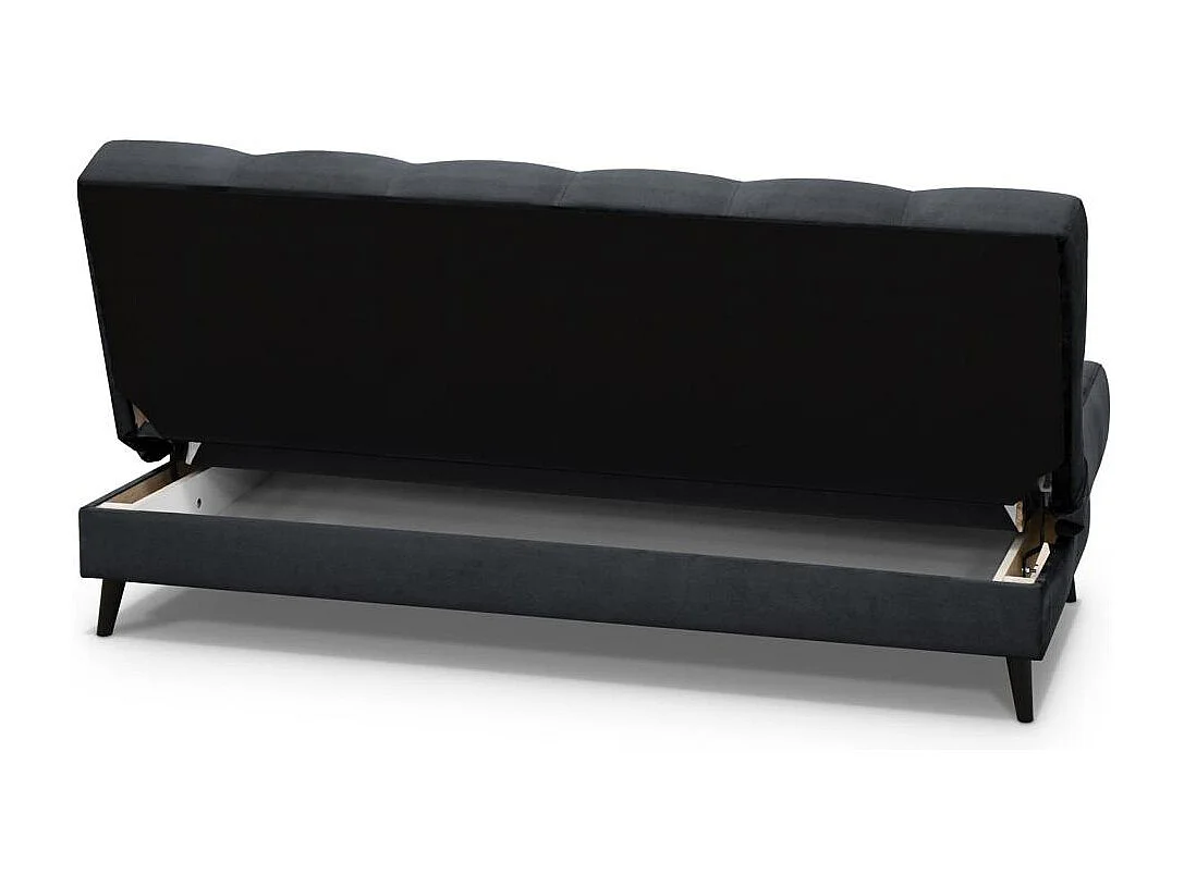 Canapé-lit 3 places Nancy gris foncé