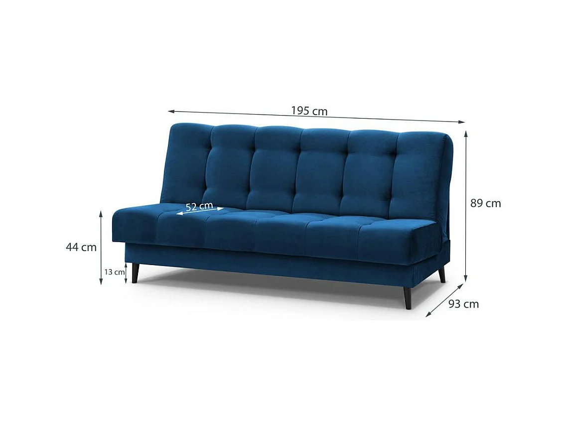 3-SITZER Schlafsofa Nancy dunkelblau