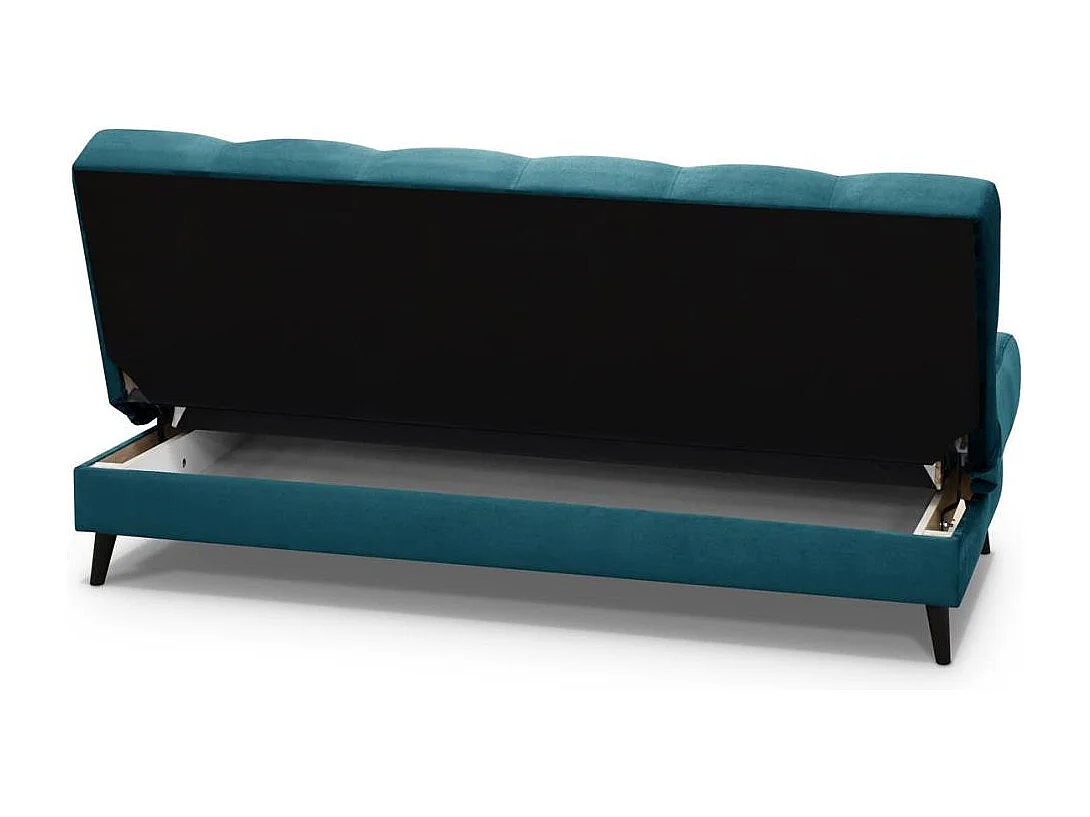 Canapé-lit 3 places Nancy bleu clair