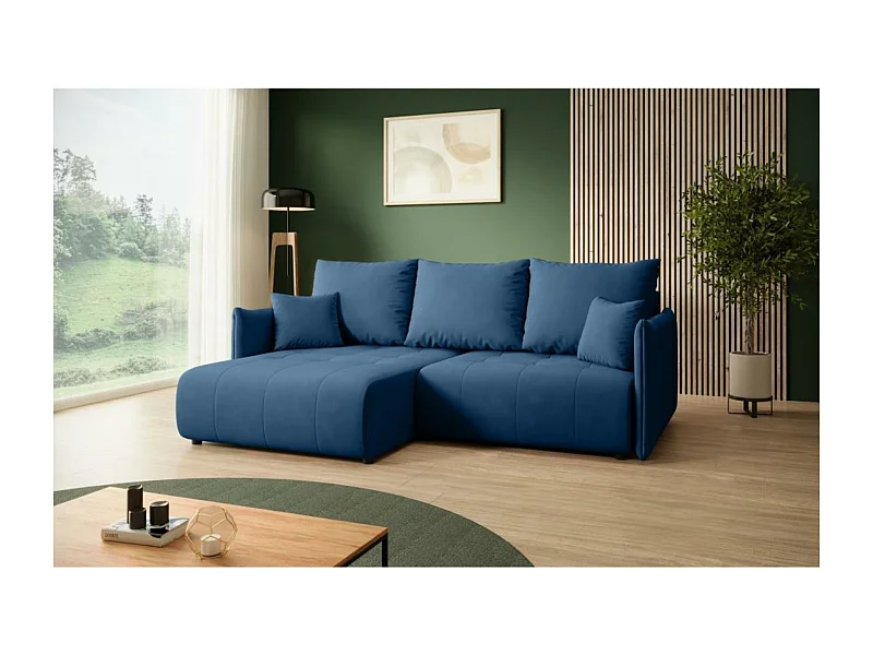 ECKSCHLAFSOFA Henry Mini blau links