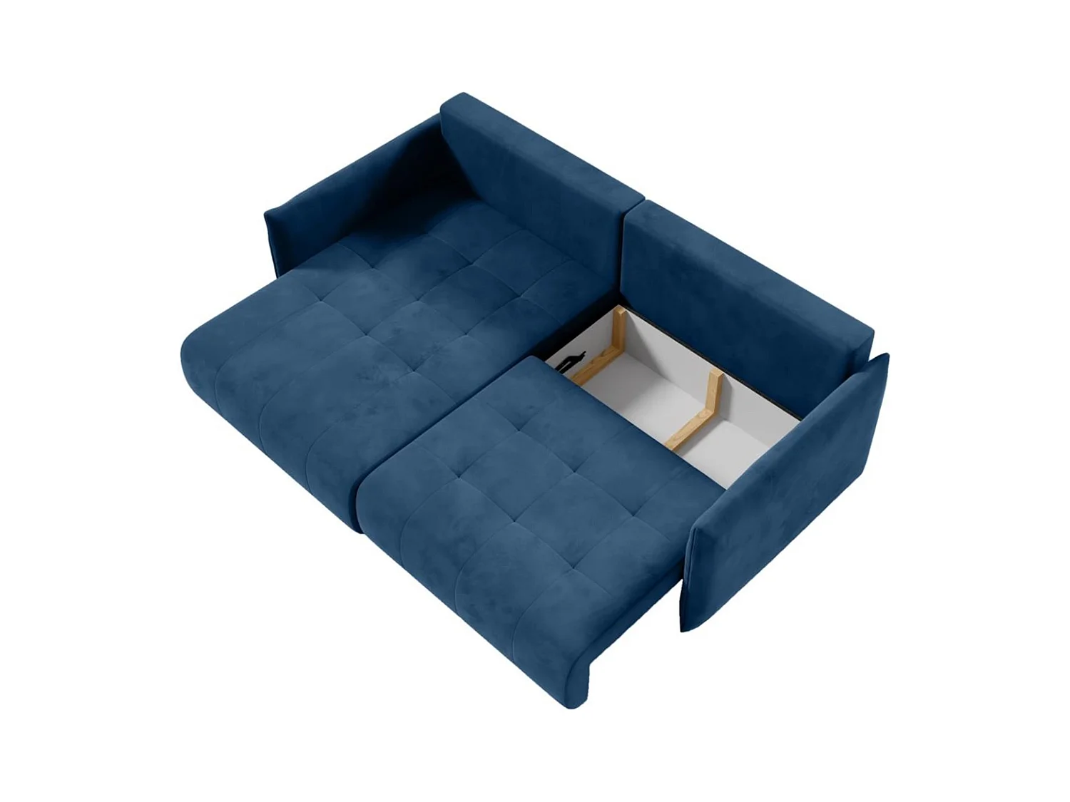 ECKSCHLAFSOFA Henry Mini blau links