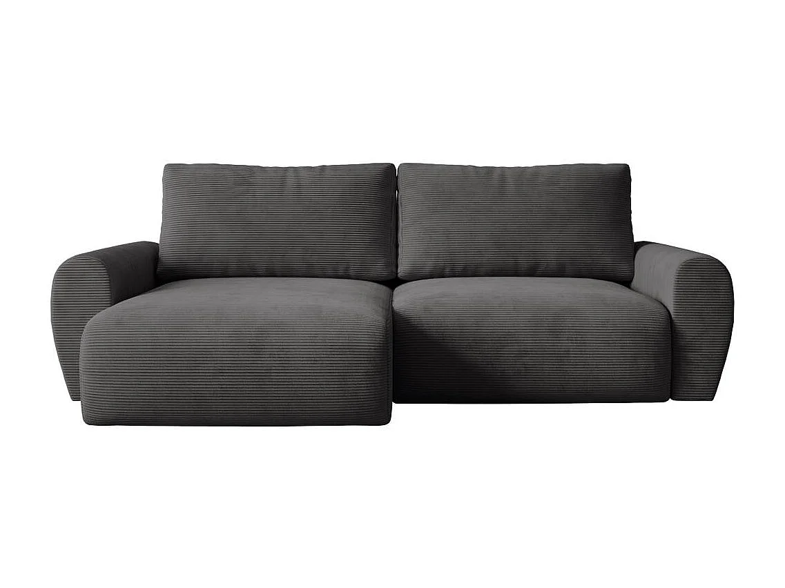 Hoekslaapbank Poss L donkergrijs links