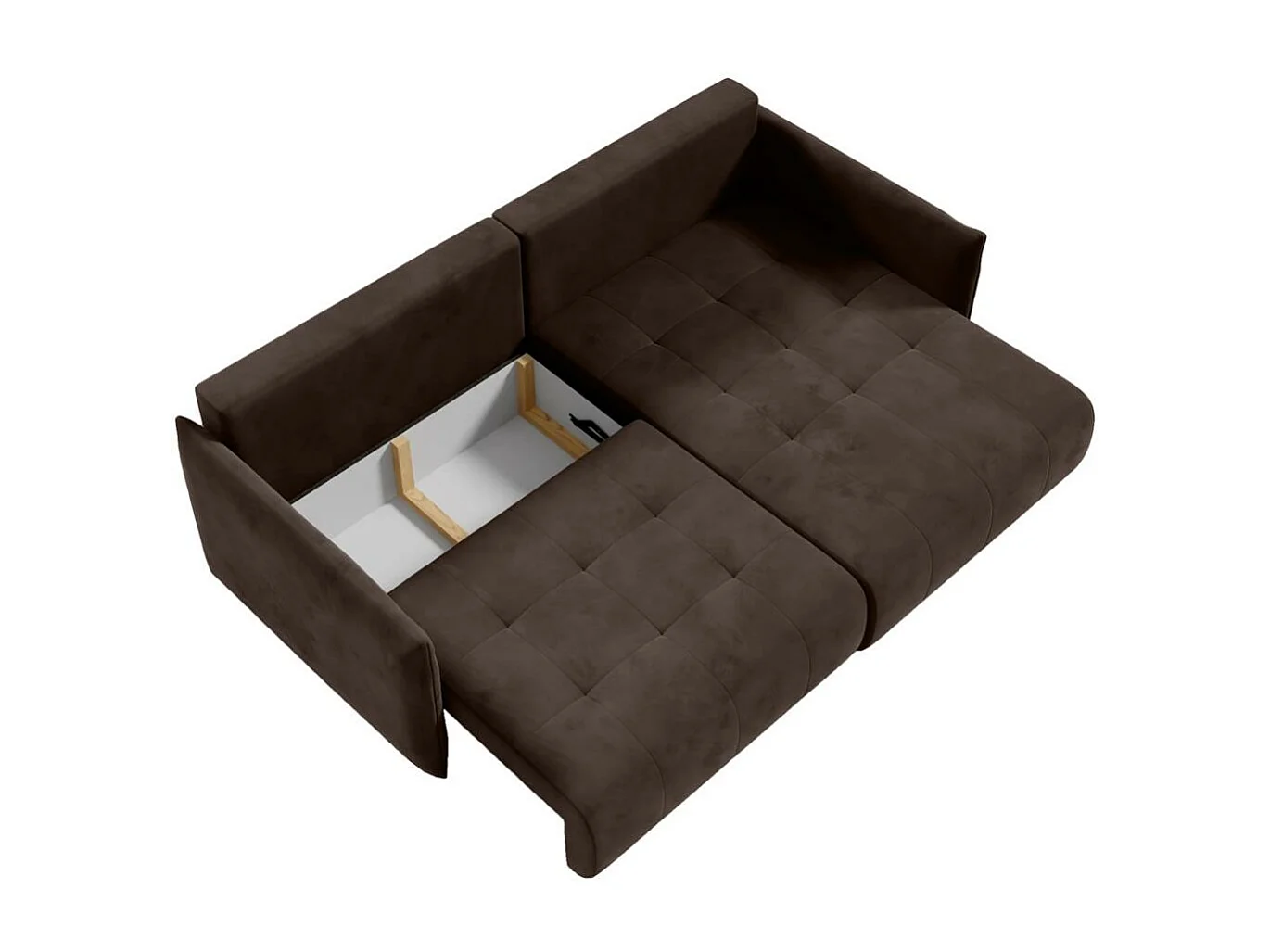 Hoekslaapbank Henry Mini bruin