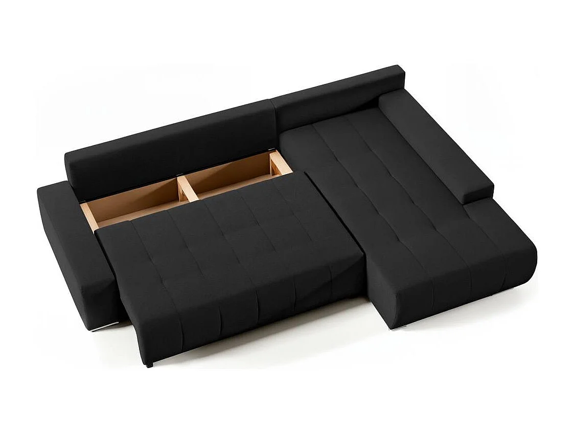 ECKSOFA Draco L schwarz rechts