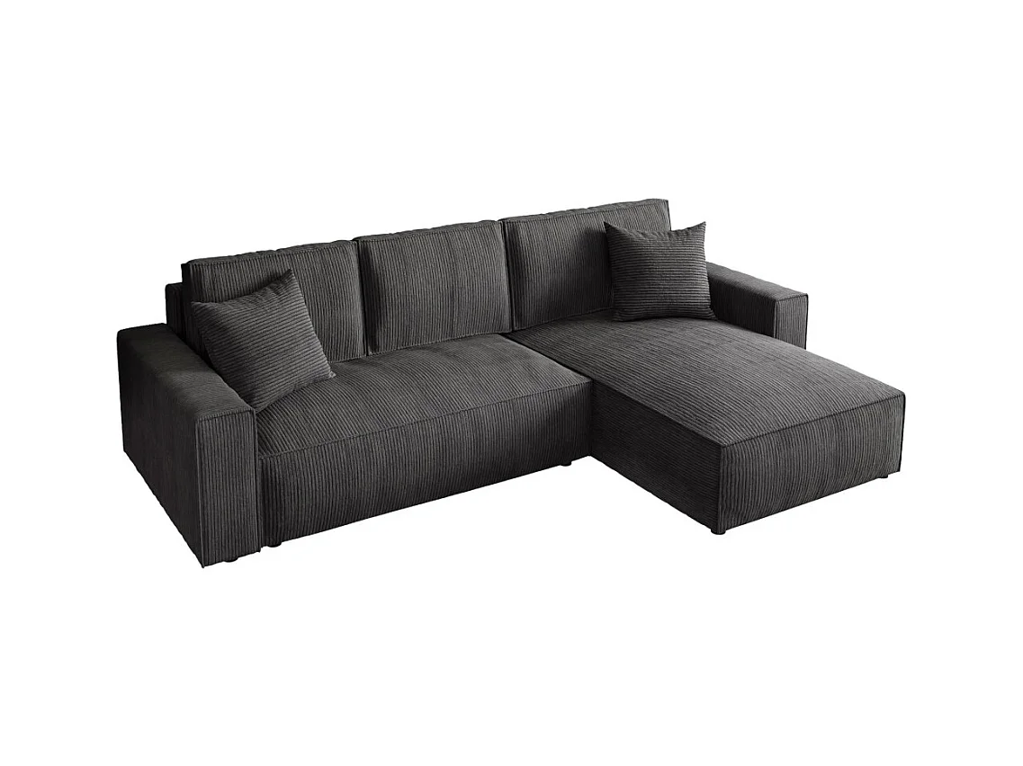 Hoekbank Parys L Donkergrijs