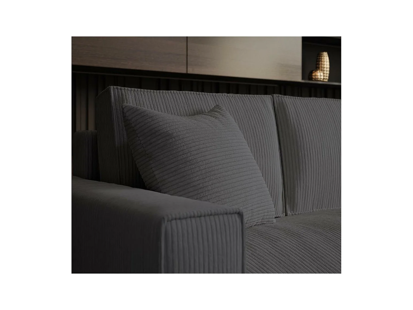 Hoekbank Parys L Donkergrijs