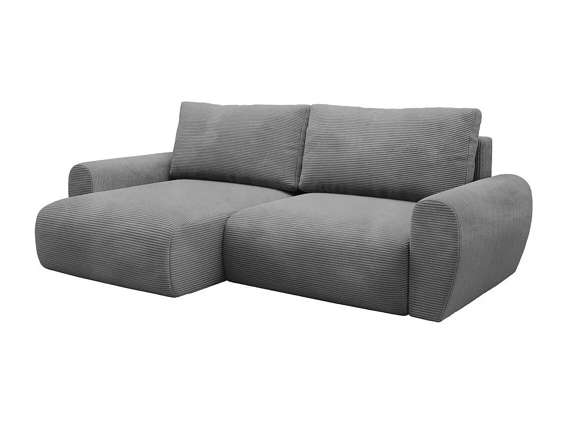 Hoekslaapbank Poss L grijs links