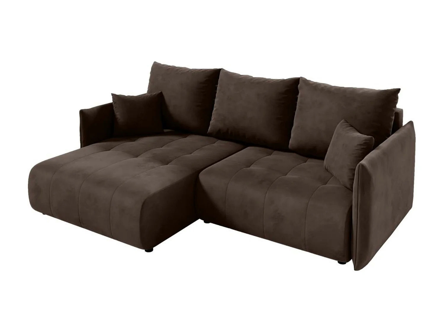 Hoekslaapbank Henry Mini bruin links