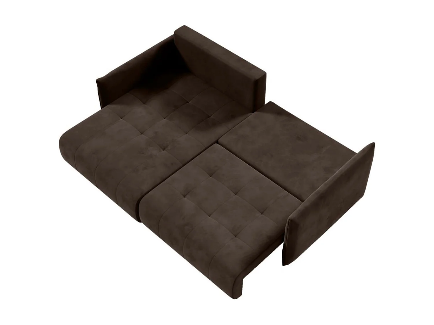 Hoekslaapbank Henry Mini bruin links