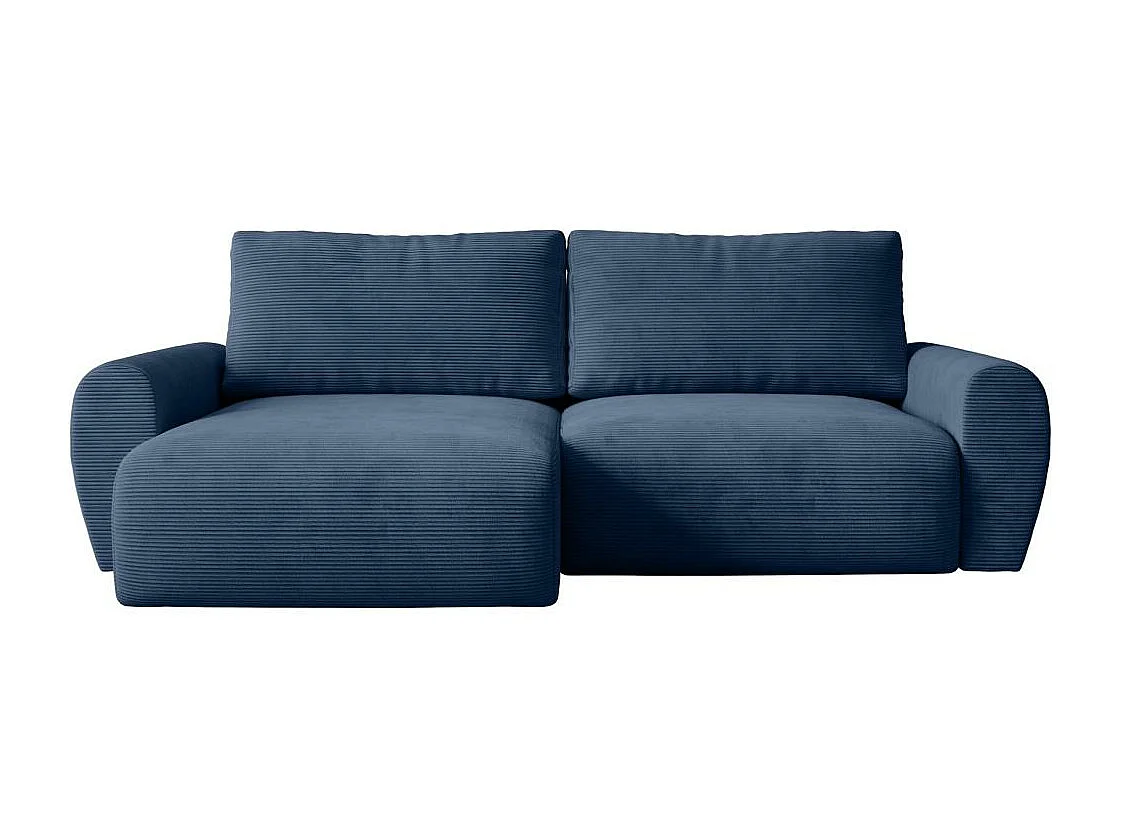 Hoekslaapbank Poss L donkerblauw links