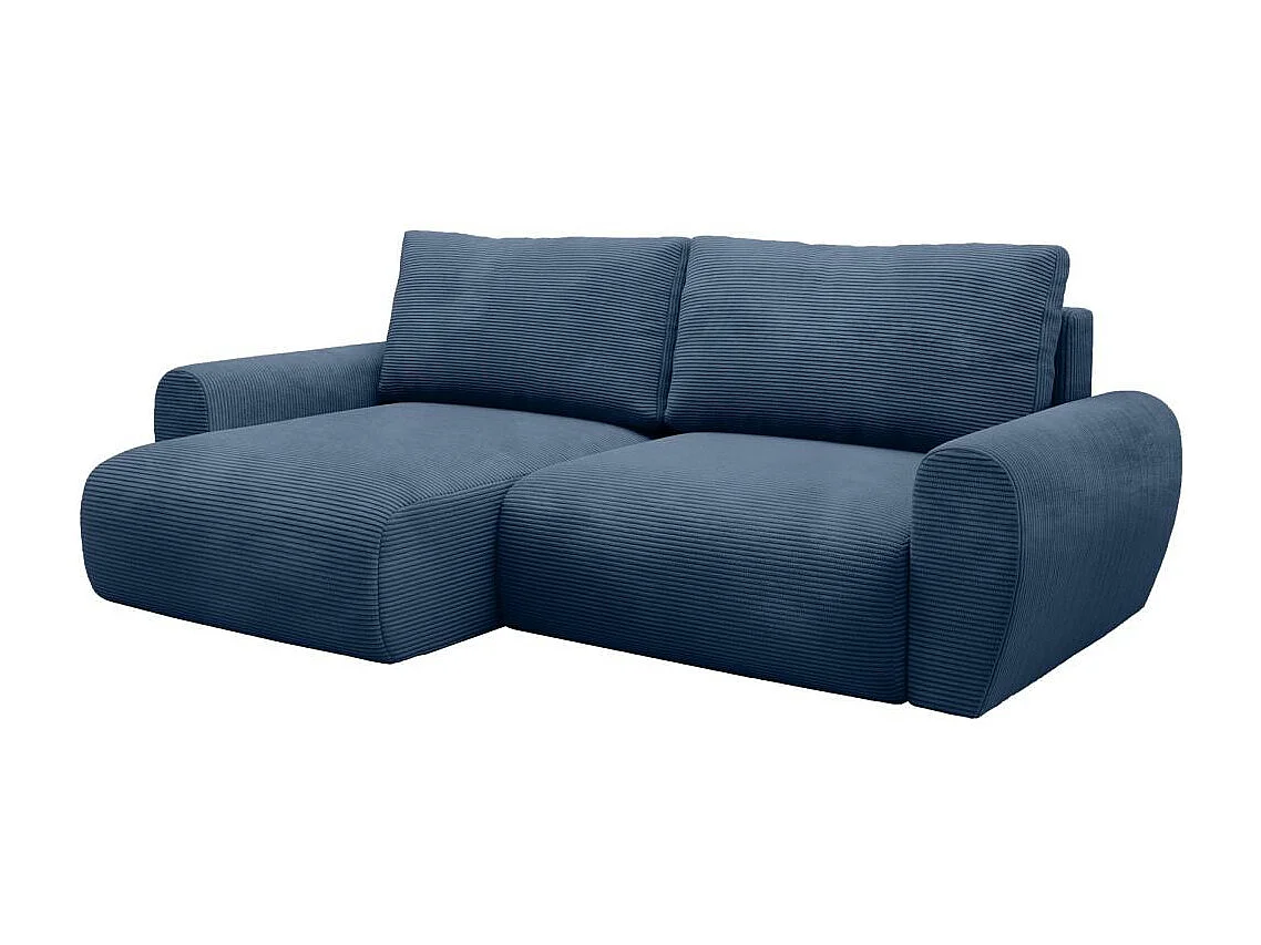 Hoekslaapbank Poss L donkerblauw links