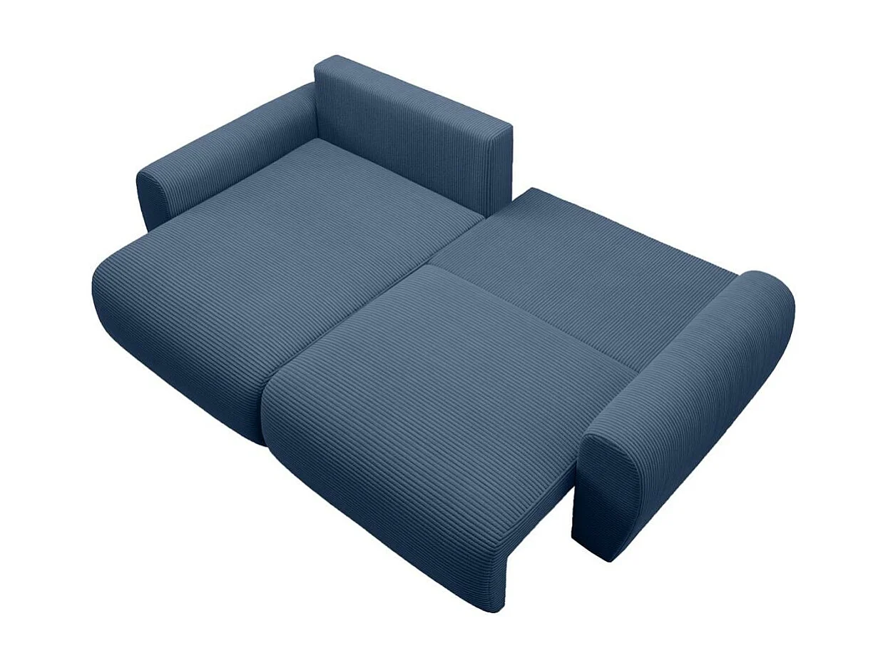 Hoekslaapbank Poss L donkerblauw links