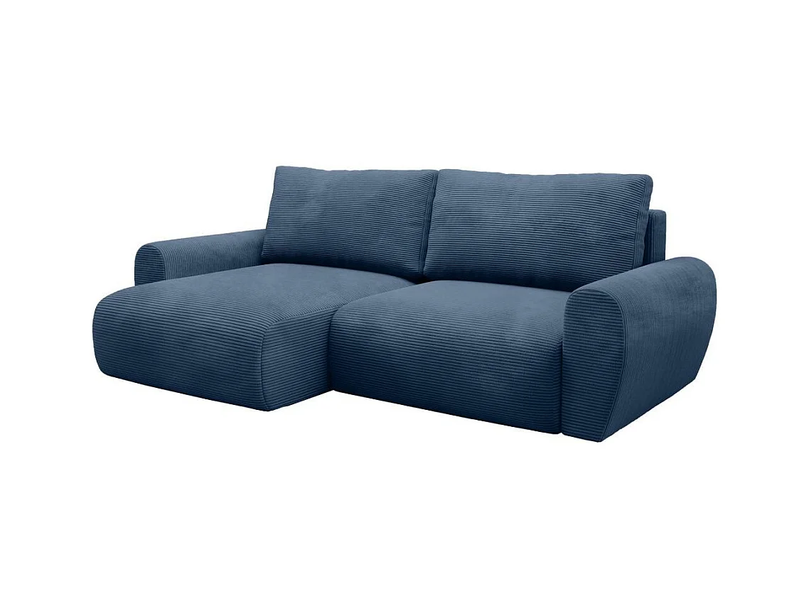 ECKSCHLAFSOFA Poss L dunkelblau links