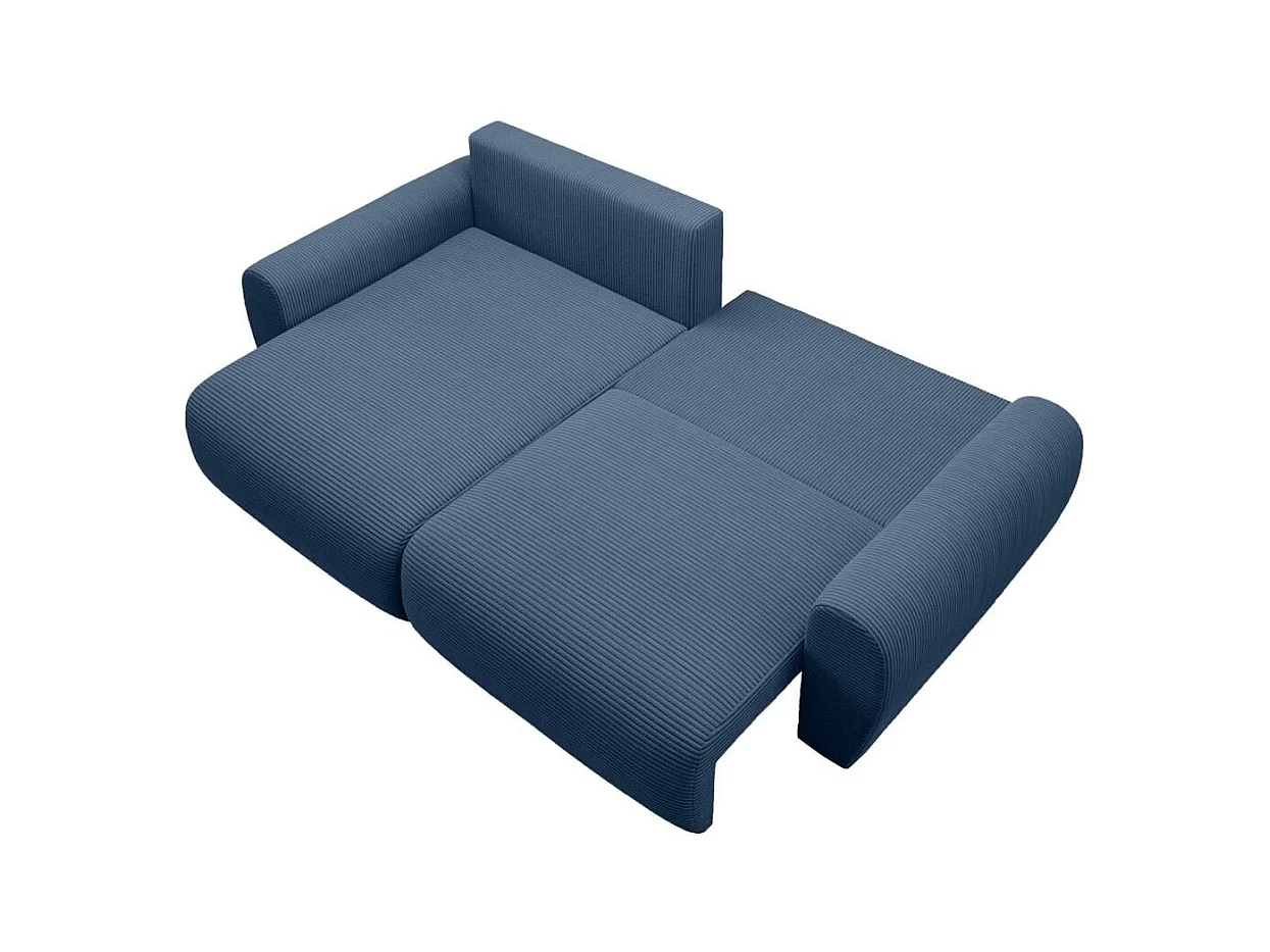 ECKSCHLAFSOFA Poss L dunkelblau links