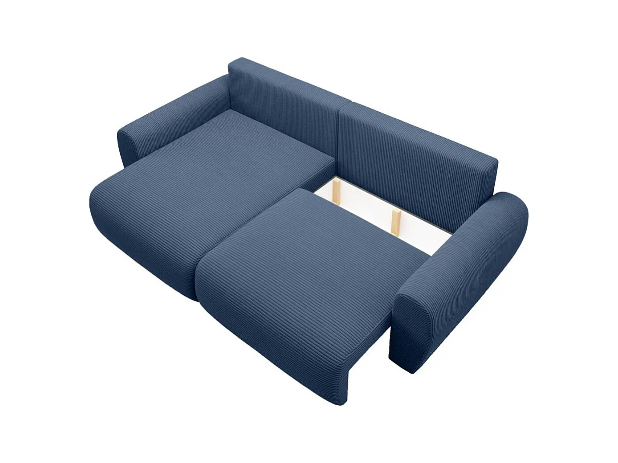 ECKSCHLAFSOFA Poss L dunkelblau links