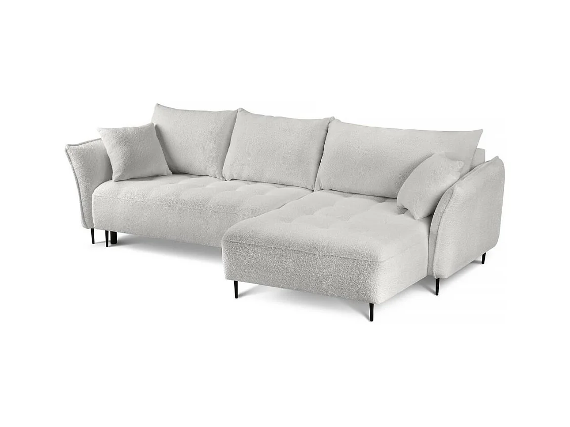 CANAPE Bari droit gris clair